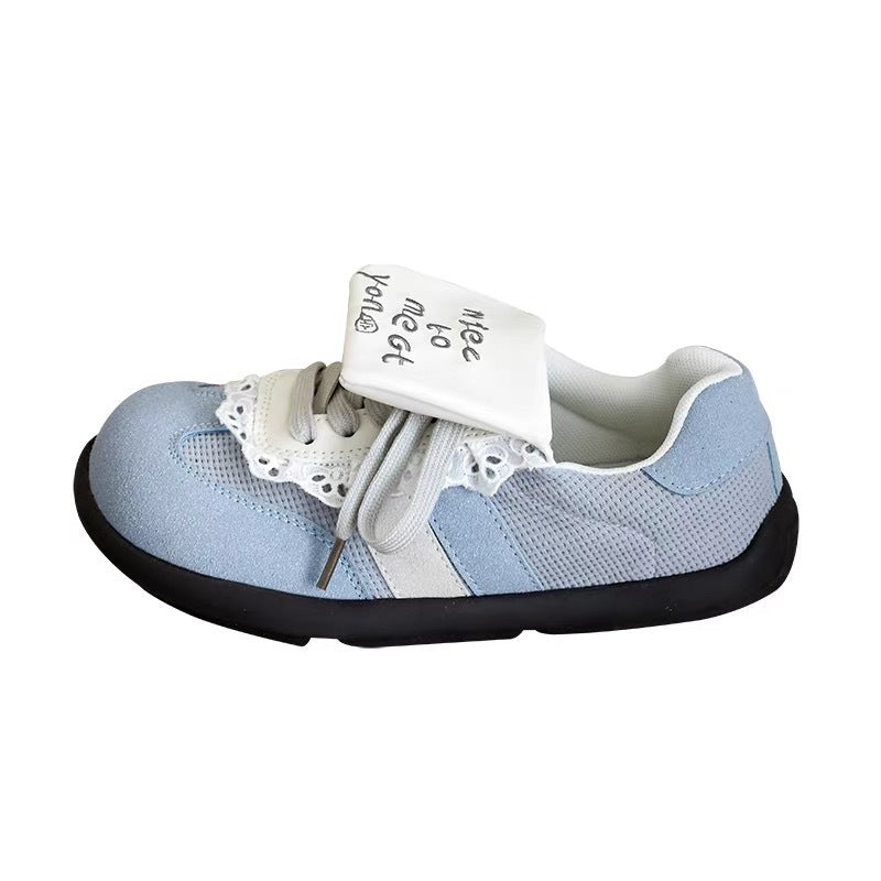 Damen Sneakers mit verspielten Spitzen-Details und weicher Sohle Drune