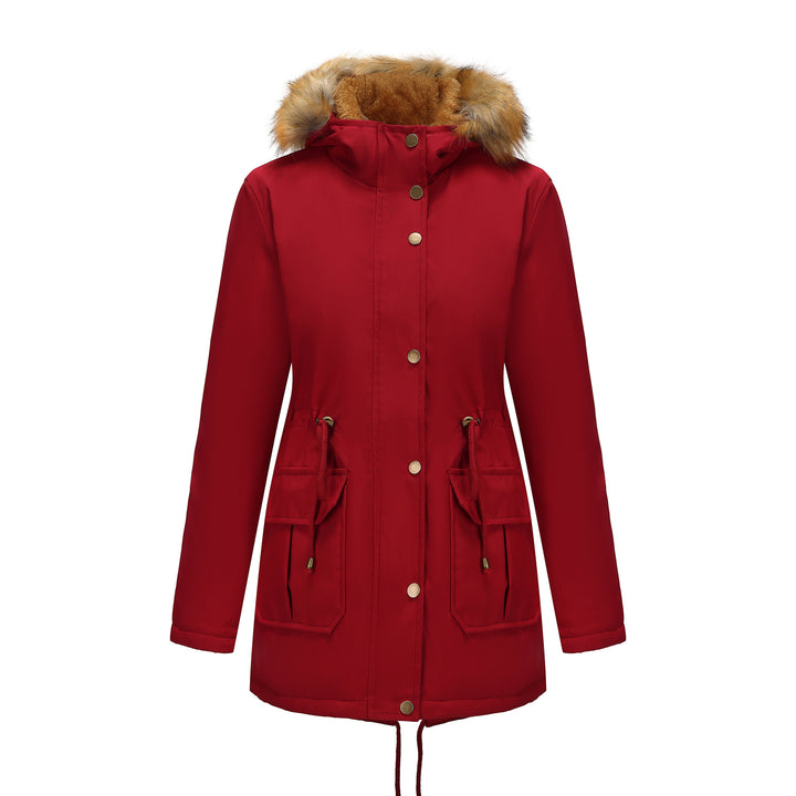 Damen Winterparka mit Pelzkragen Drune