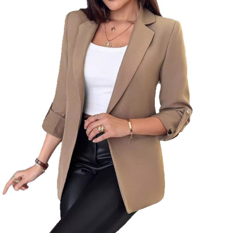 Damen elegante Blazerjacke mit modischem Schnitt Drune