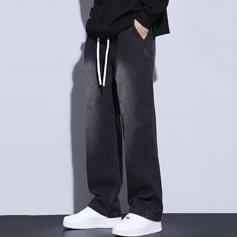 Herren lässige Relaxed Fit Jeans mit modernem Schnitt und elastischem Bund Drune