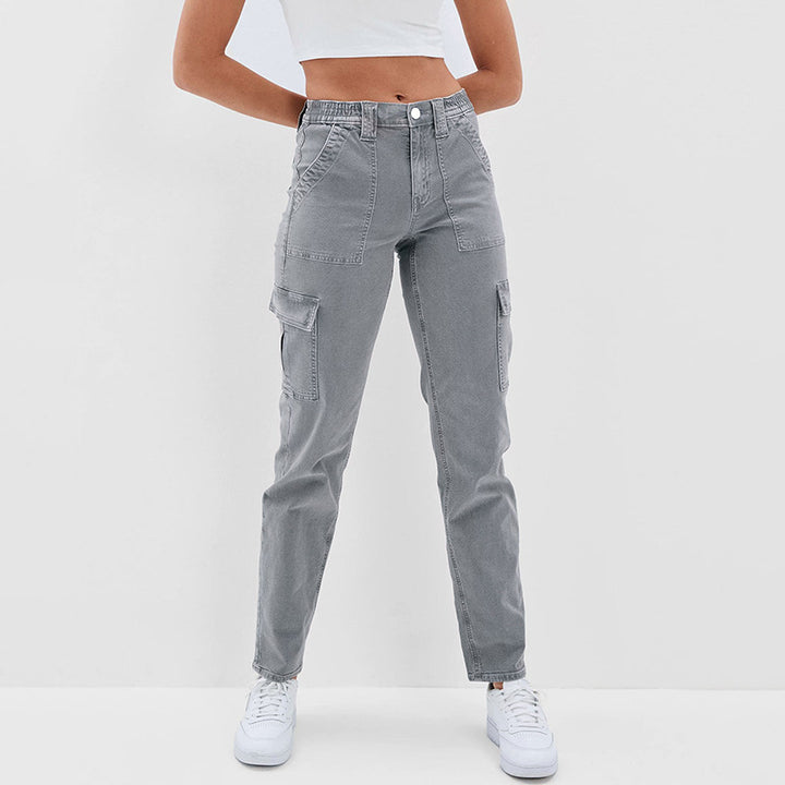 Damen Cargo-Jeans mit praktischen Seitentaschen und modernem Schnitt Drune