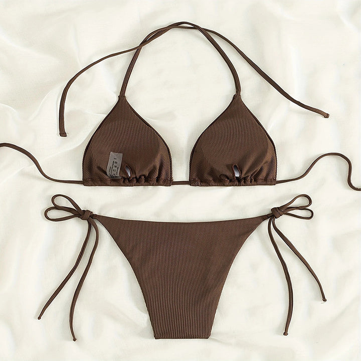 Damen Triangel-Bikini mit raffiniertem Rippendesign Drune