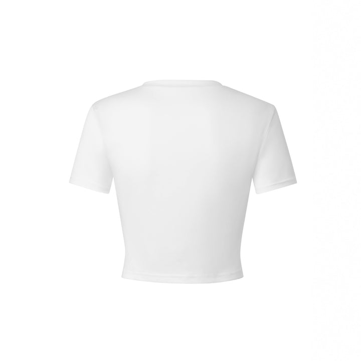 Damen Crop-Top mit nostalgischem Grafikdesign Drune