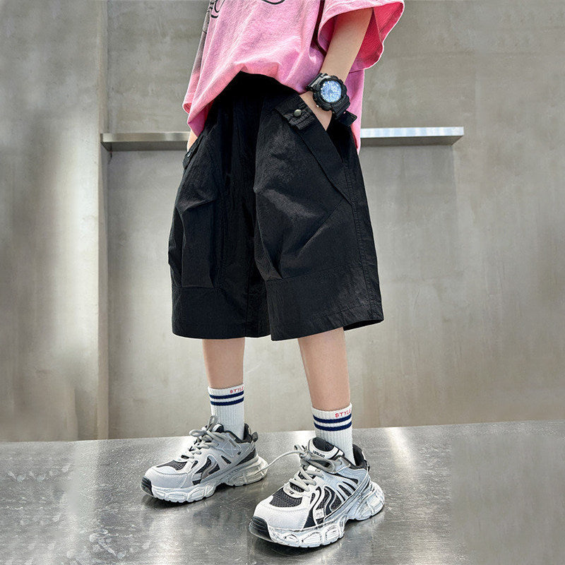 Jungen lässige Cargo-Shorts mit vielseitigen Taschen Drune