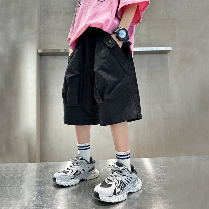 Jungen lässige Cargo-Shorts mit vielseitigen Taschen Drune