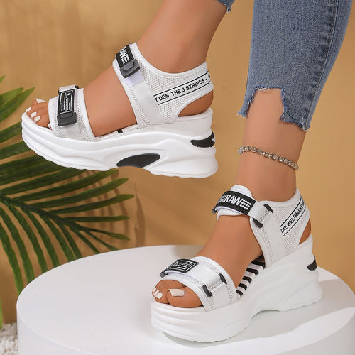 Damen Sportliche Sandalen mit innovativer Dämpfung und verstellbaren Riemen Drune