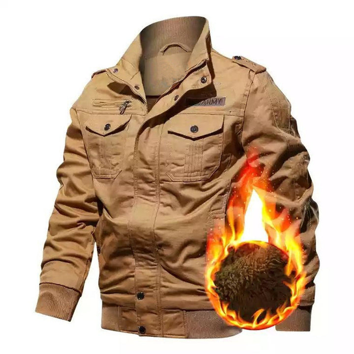 Herren Winterjacke mit funktionalen Taschen und warmem Futter Drune