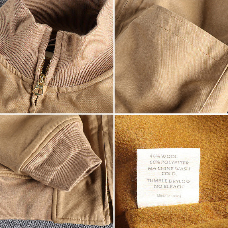 Damen Übergangsjacke mit hohem Kragen und praktischen Taschen Drune