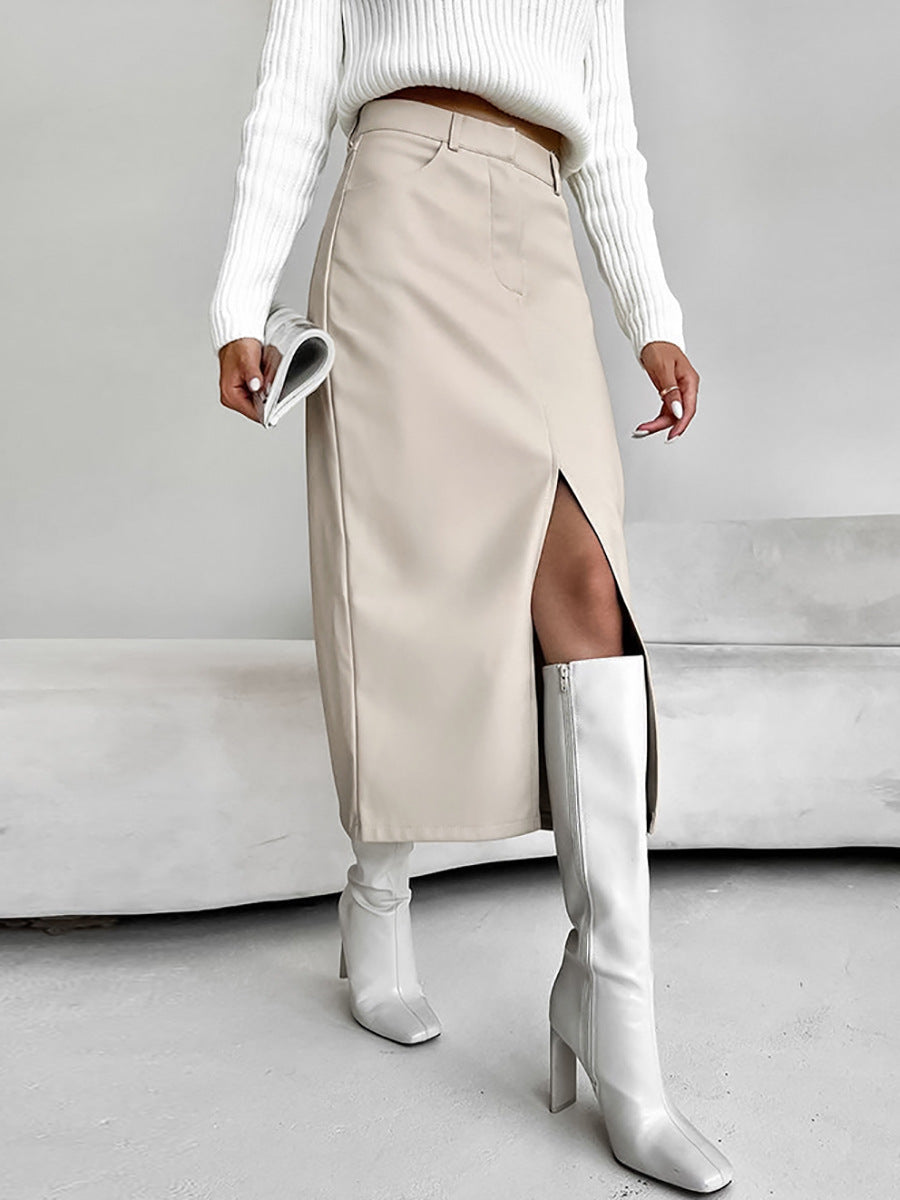 Damen Midi Rock Drune
