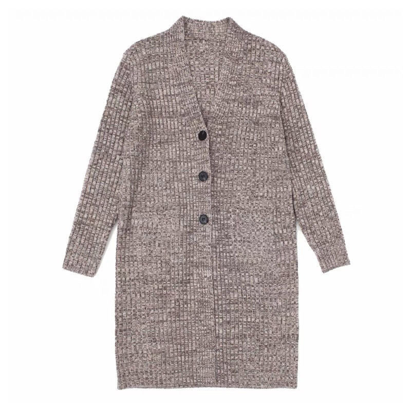 Damen kuschelige Strickjacke mit praktischen Taschen und modischem Schnitt Drune
