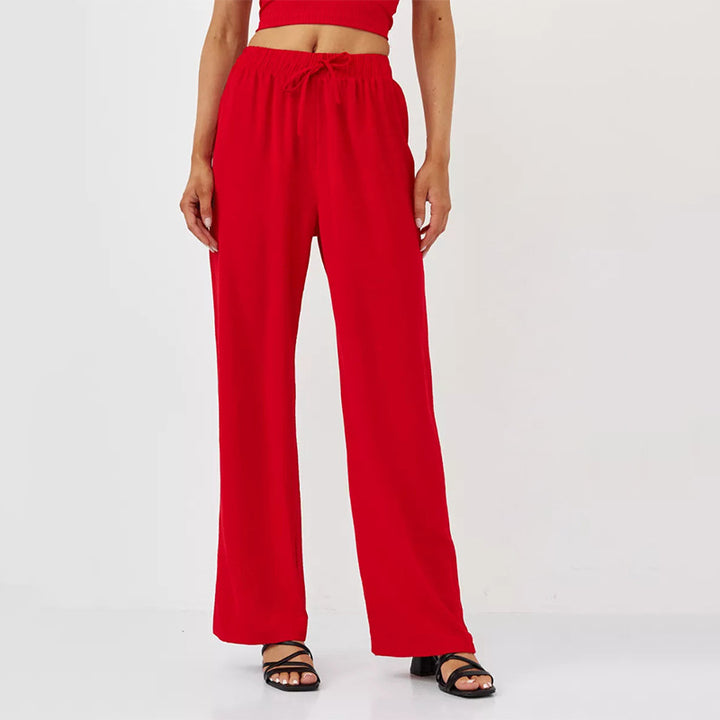 Damen Weite Relaxed-Fit Hose aus leichtem Jersey Drune