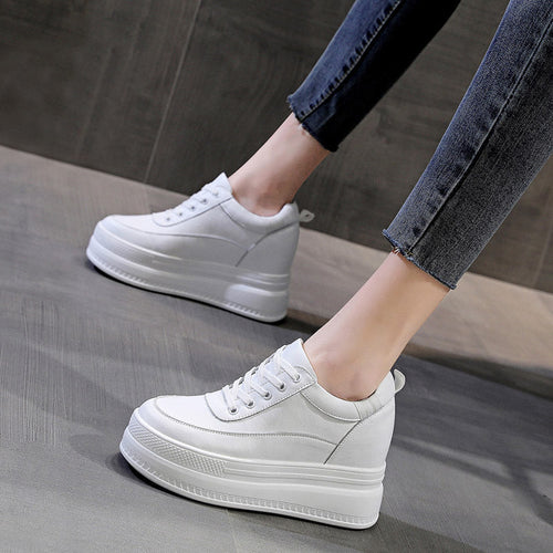 Damen Plateau Sneakers mit modischer und komfortabler Struktur Drune