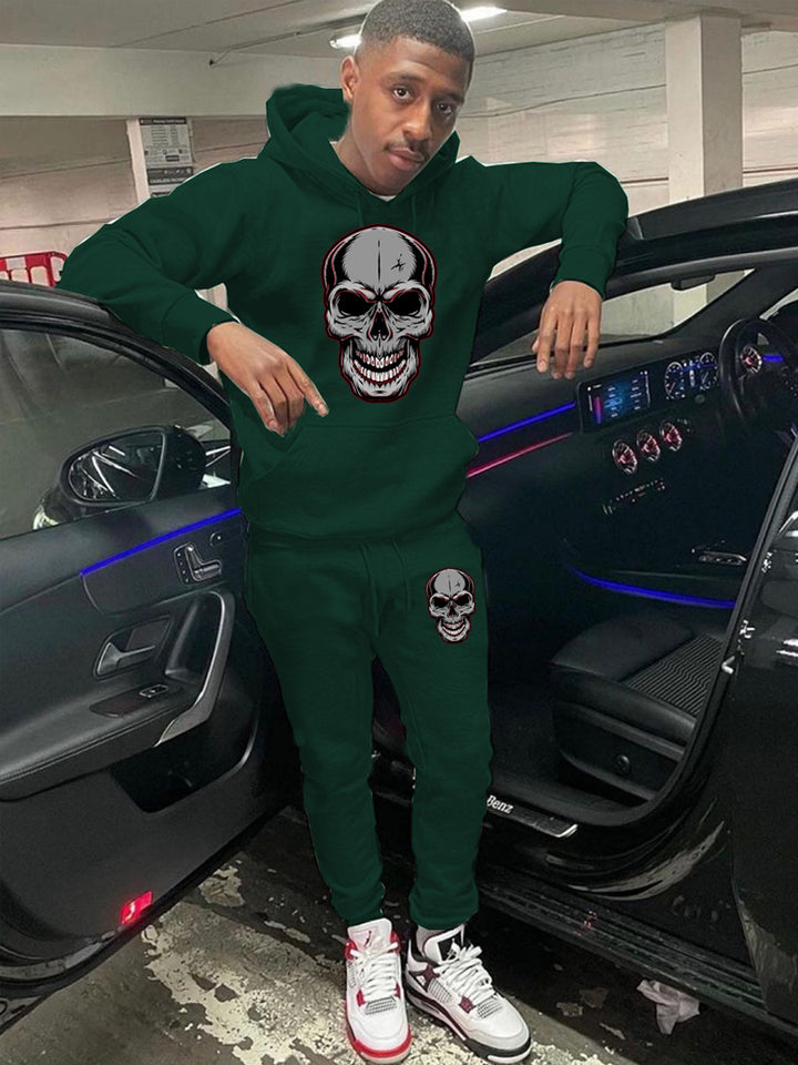 Damen Kapuzenanzug mit auffälligem Totenkopf-Design Drune