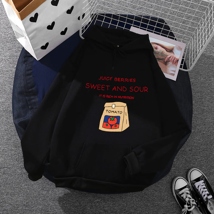 Damen Hoodie mit einzigartigem vitaminreichen Print Drune