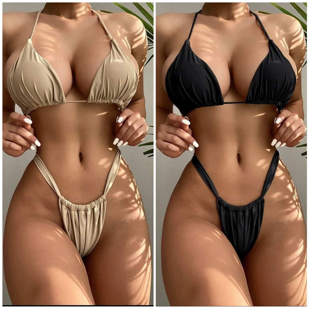 Damen Triangel-Bikini mit komfortablem Schnitt und verstellbaren Bändern Drune