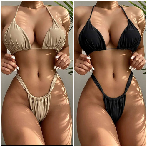 Damen Triangel-Bikini mit komfortablem Schnitt und verstellbaren Bändern Drune