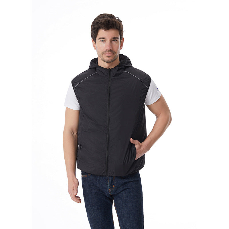 Herren nan leichte wasserdichte Kapuzenjacke winddicht mit reflektierenden Details Drune