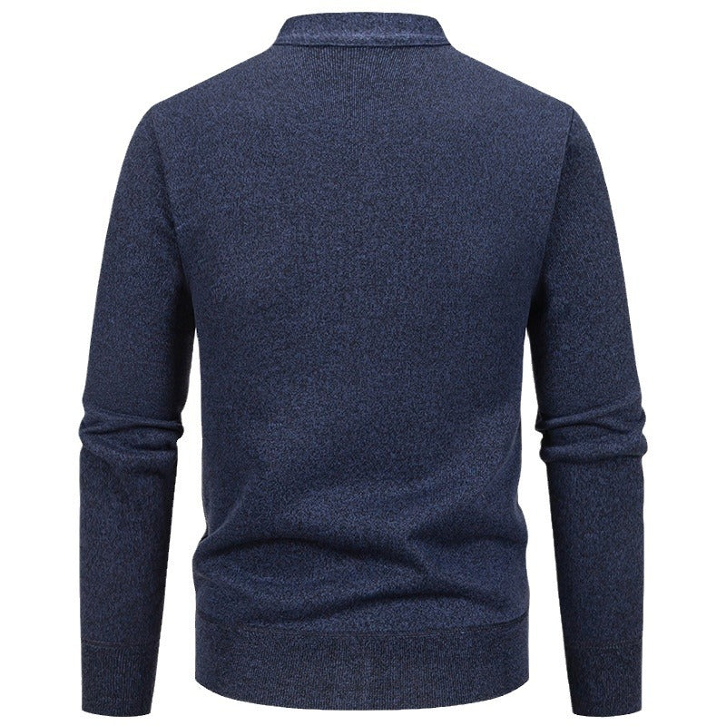 Herren klassische Strickjacke mit strukturiertem Design und praktischen Taschen Drune