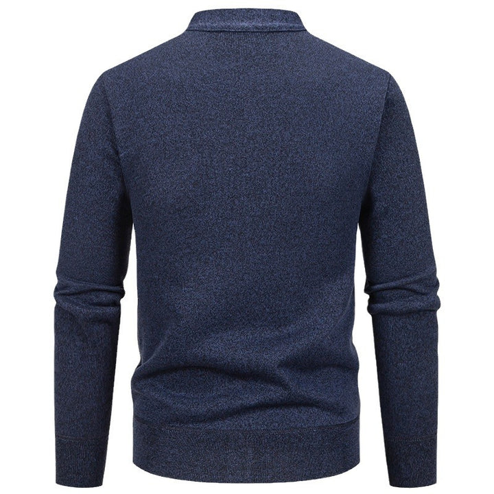 Herren klassische Strickjacke mit strukturiertem Design und praktischen Taschen Drune