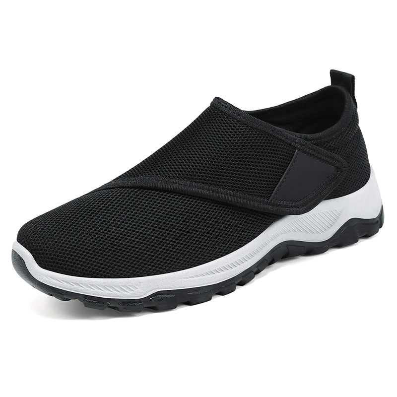 Damen nan atmungsaktive Slip-On Sneaker mit Klettverschluss und gedämpfter EVA-Zwischensohle Drune