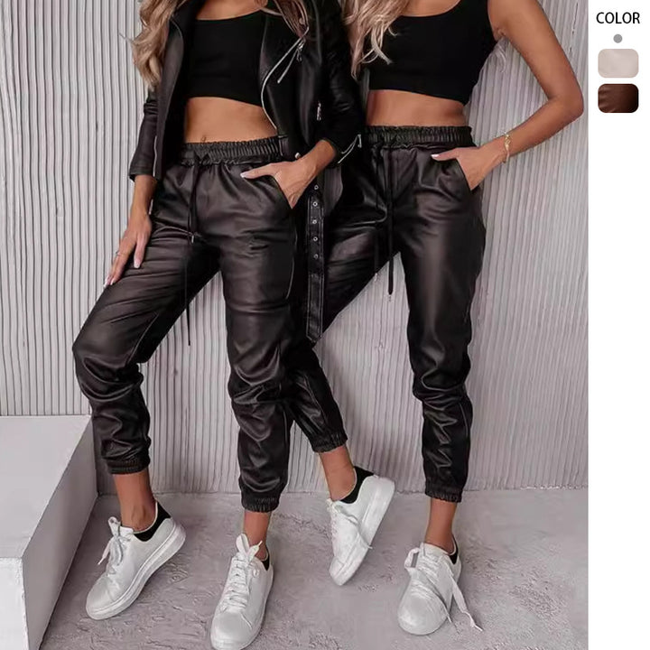 Damen Lässiges Oversized-Hemd mit Jogginghose Set Drune
