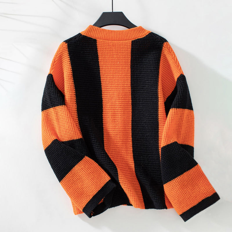 Drune | Gestreifter Strick Strickjacke