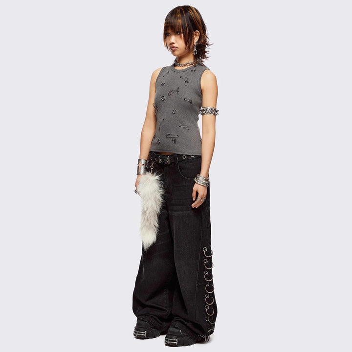 Damen figurbetontes T-Shirt mit hochwertigem Detail Drune