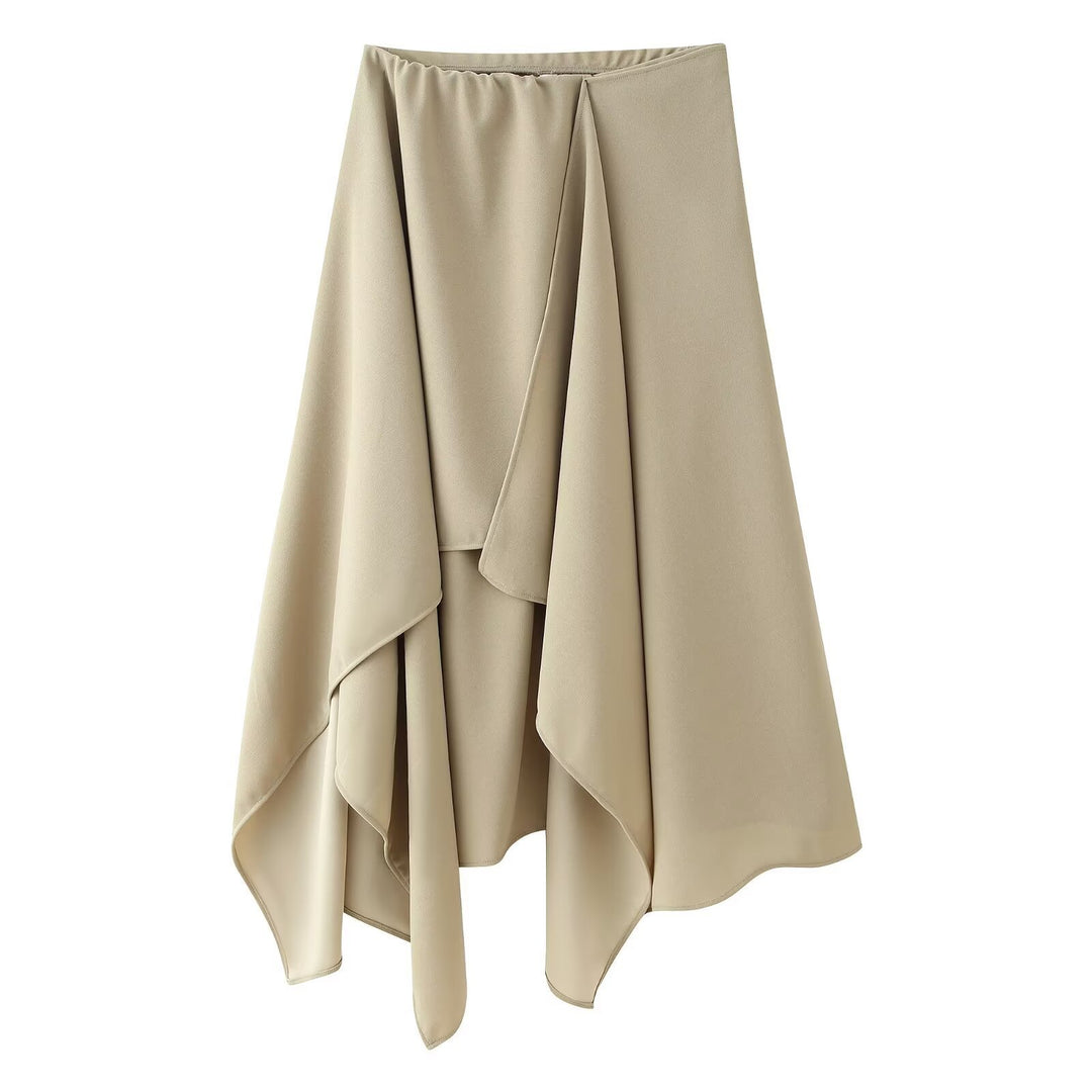 Damen-Set mit elegantem schwingendem Oberteil und fließendem Rock Drune