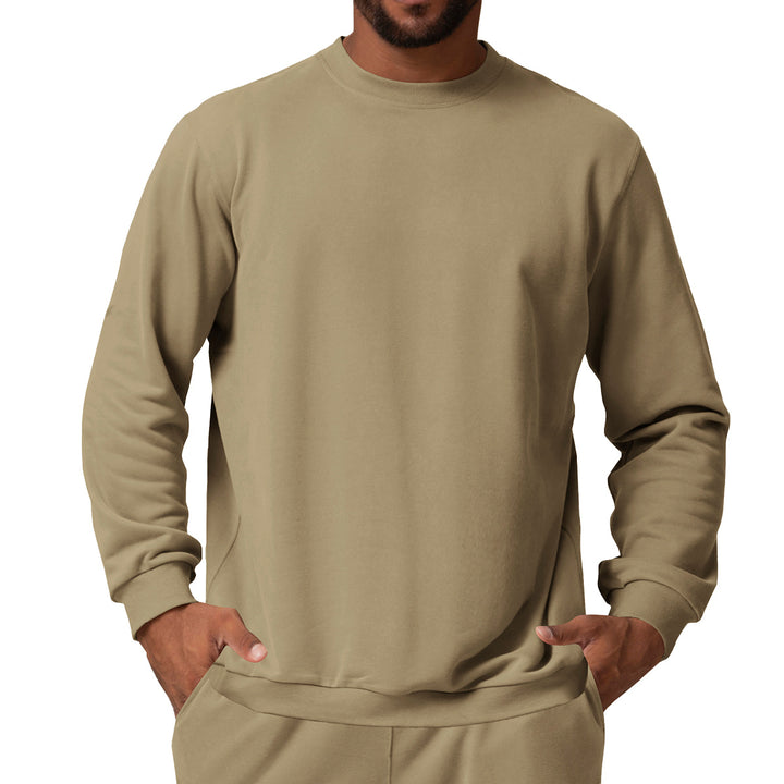Herren Bequemer Sweatshirt mit Seitentaschen Drune