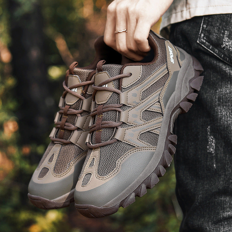 Herren nan robuster Trailtrekkingschuh mit wasserabweisender Membran, verstärkter Zehenkappe und griffiger Geländelaufsohle Drune