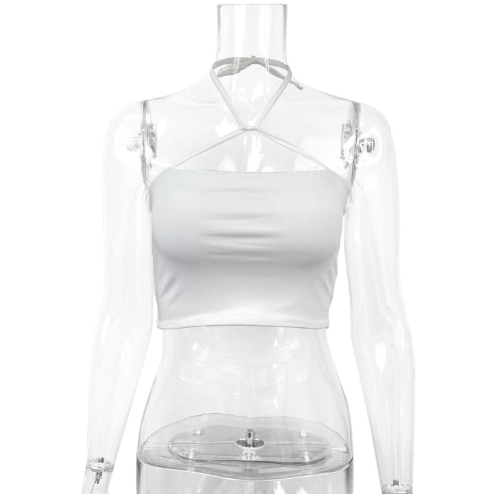 Damen Crop-Top mit raffiniertem Kreuzträger-Design Drune