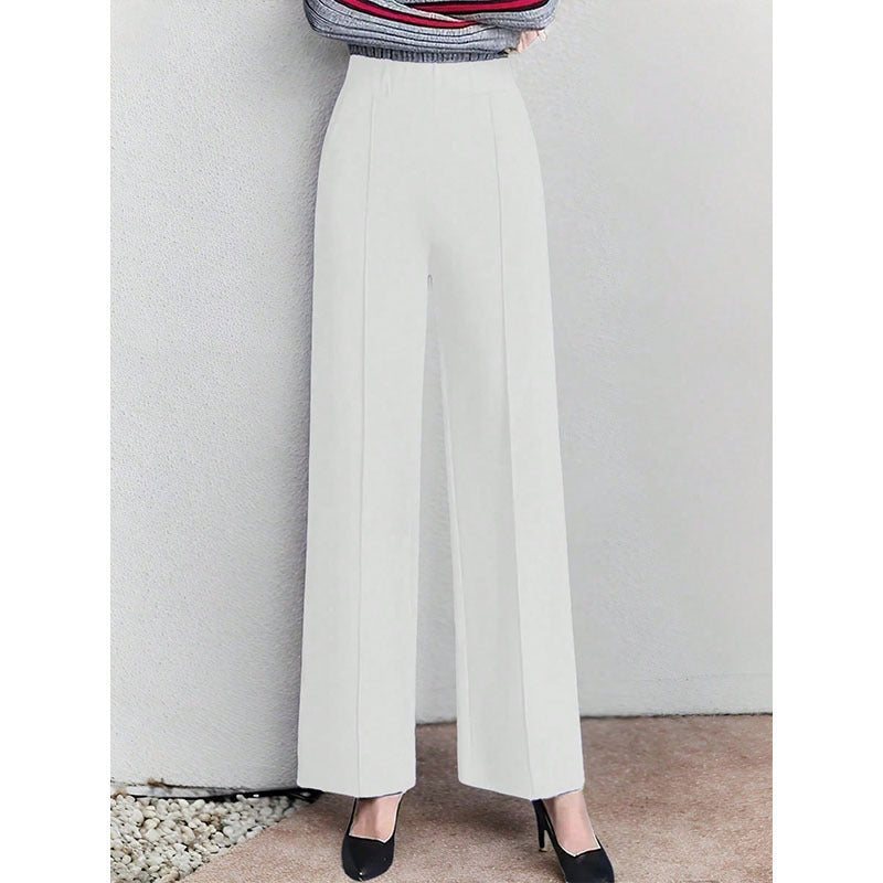 Damen elegante Culotte mit hohen Taillenschnitt und seitlichen Eingrifftaschen Drune