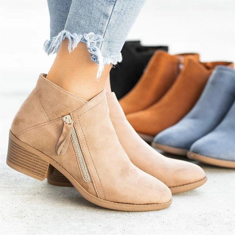 Damen Ankle Boots aus hochwertigem Wildleder Drune