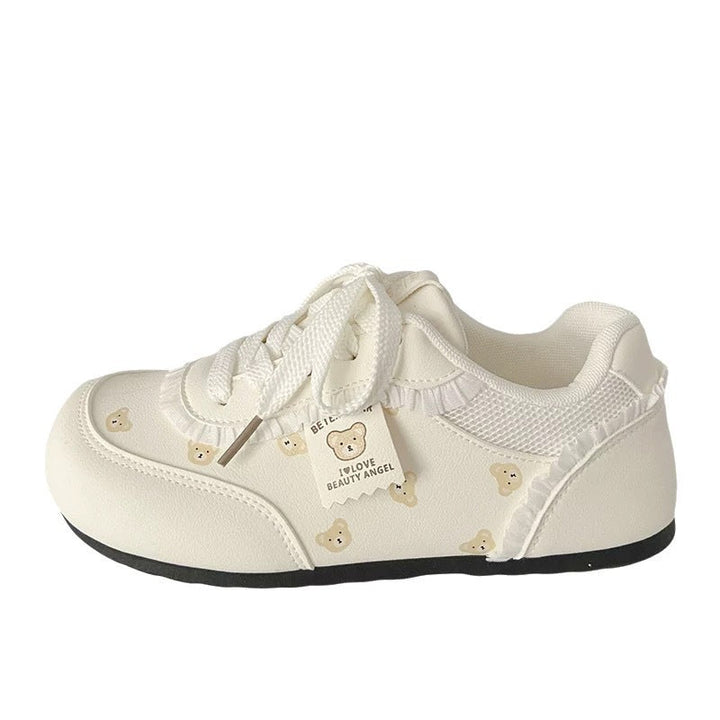 Damen Sneakers mit niedlichem Bärenmotiv und komfortabler Sohle Drune