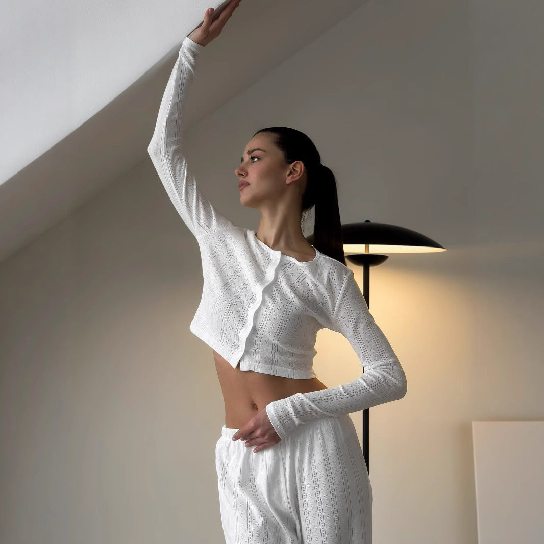 Damen Relaxed Fit Freizeitanzug im modernen Streifen-Look Drune
