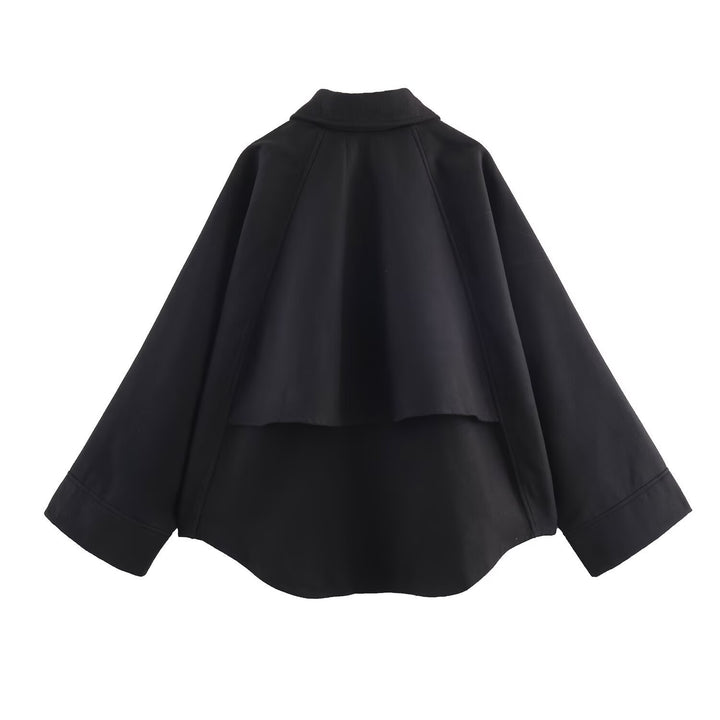 Damen modische oversized Jacke mit lässigem Schnitt und praktischem Reißverschluss Drune