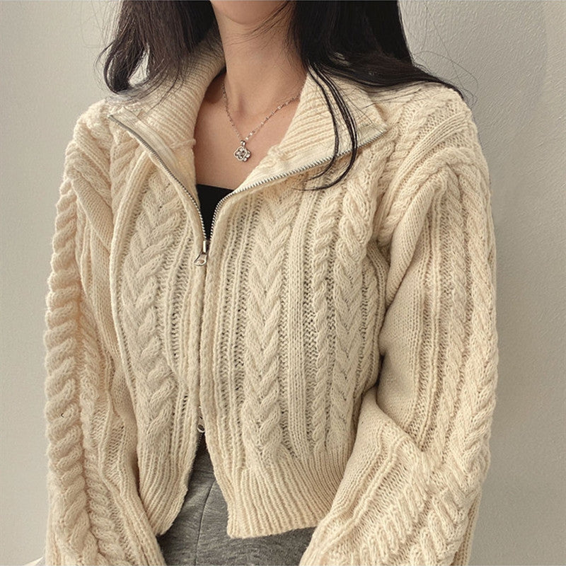 Damen Strickjacke mit hochwertigem Zipper Drune