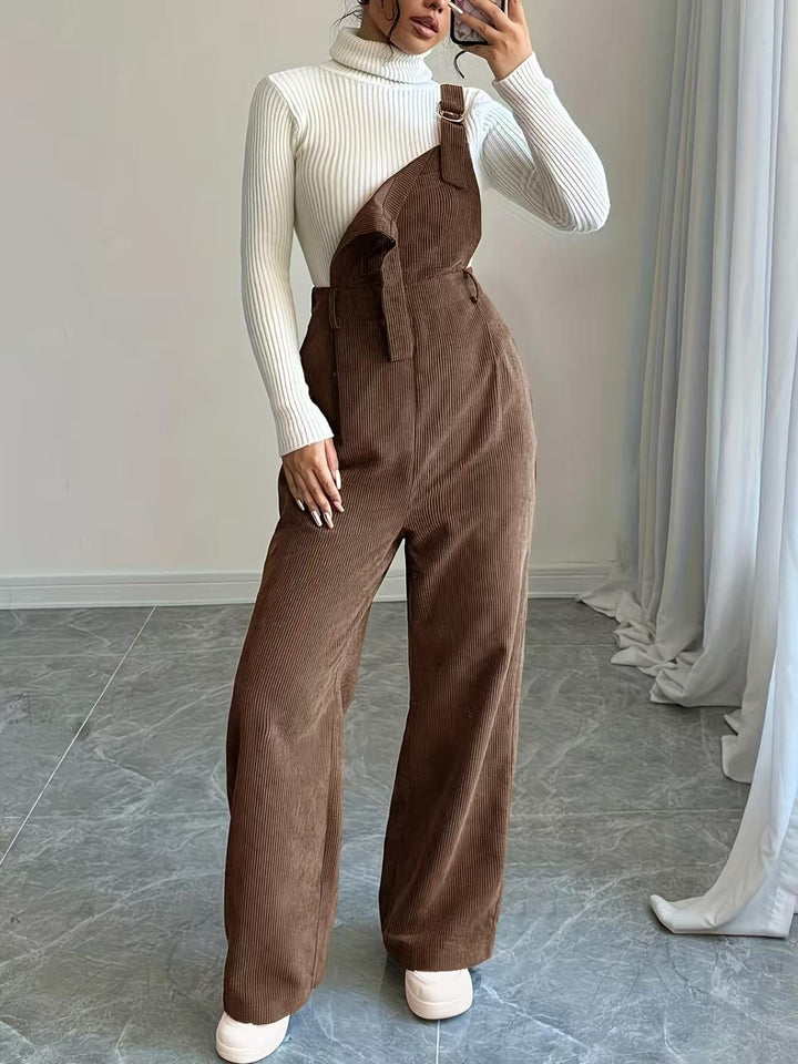 Damen Lässig geschnittener Cord-Overall Drune