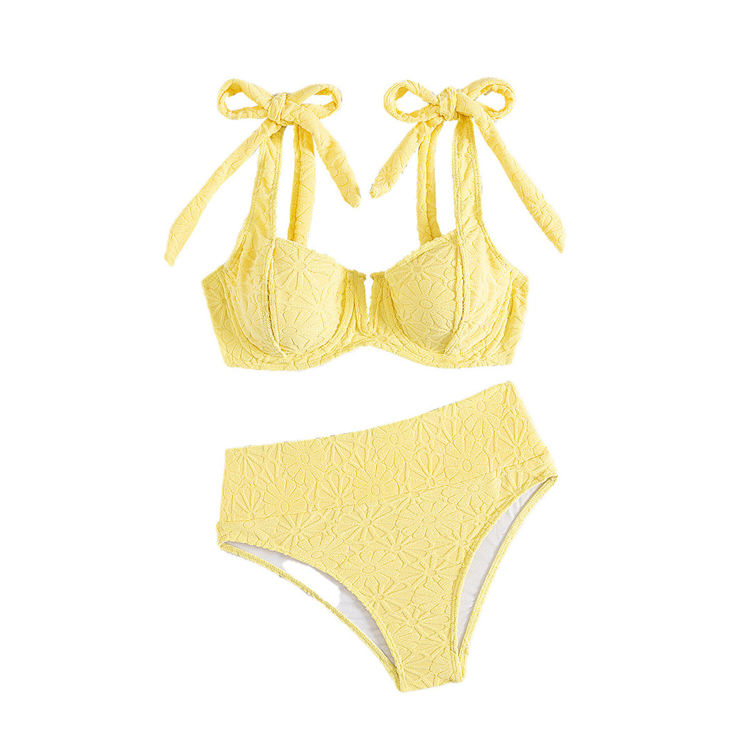Damen Hochgeschnittener Bikini mit verspieltem Bindungssystem Drune