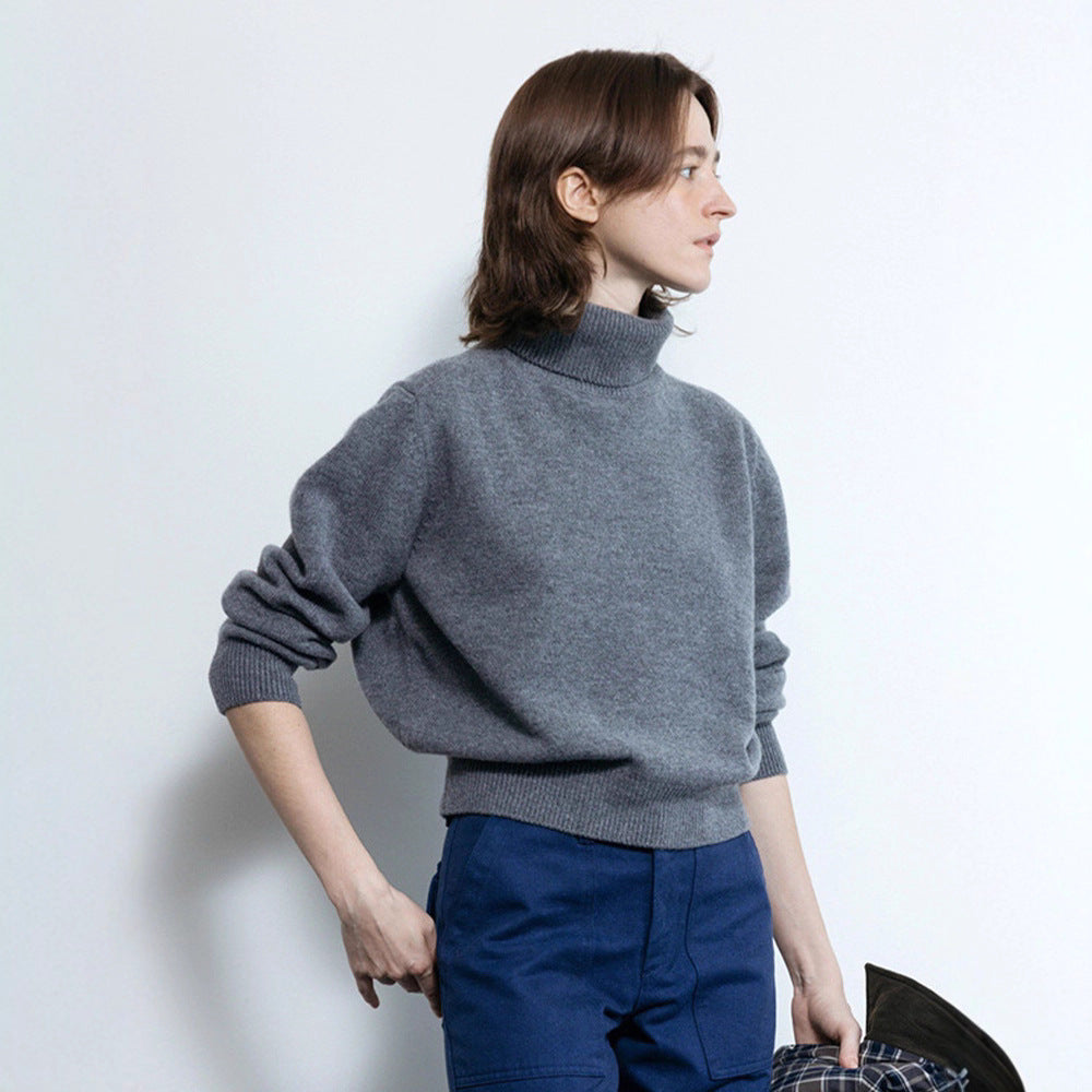 Damen Kuscheliger Rollkragenpullover aus hochwertigem Strick Drune