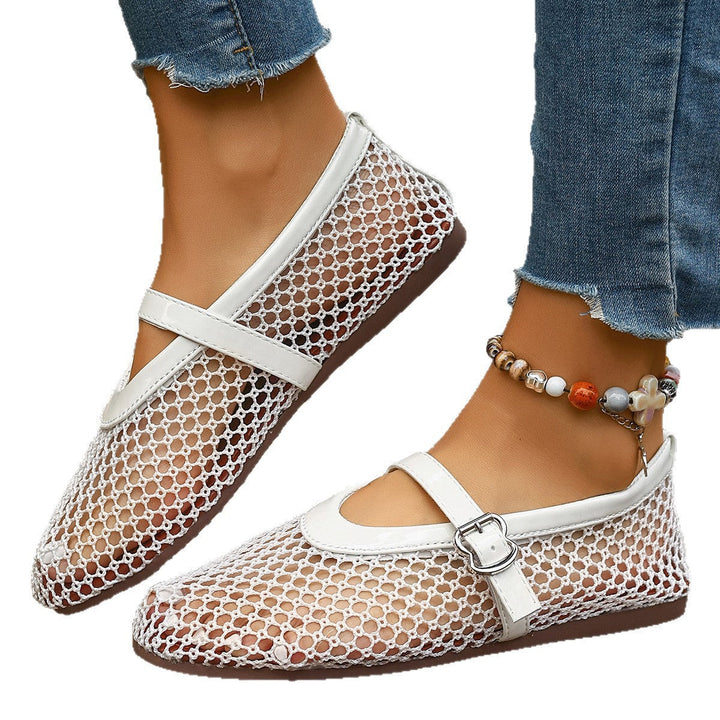 Damen Netzschuhe mit elegantem Riemen Drune