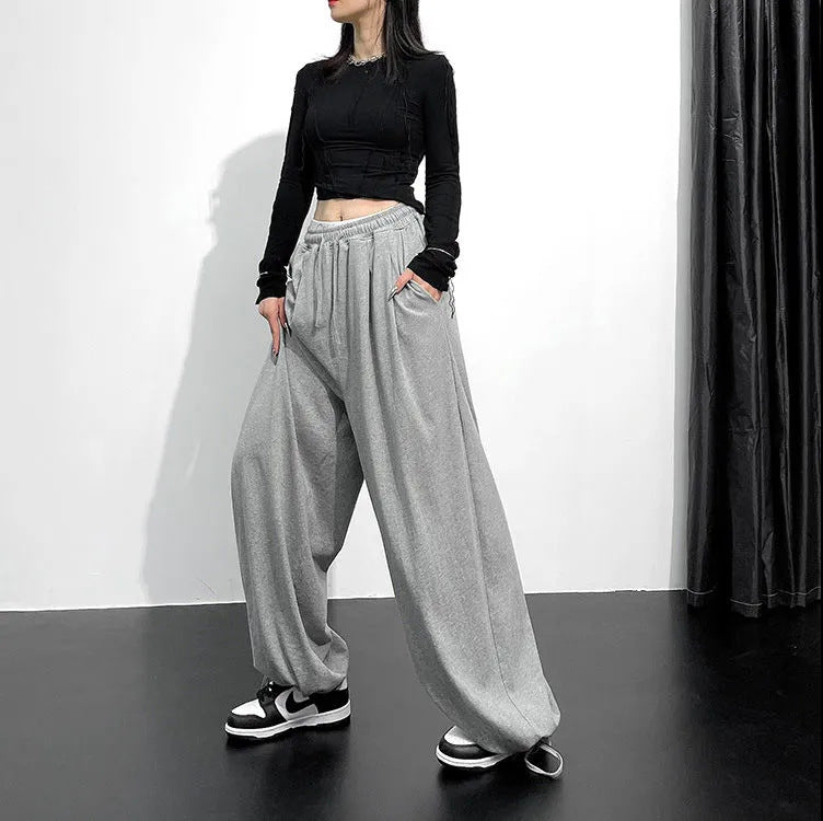 Damen Weite Jersey-Hose Drune
