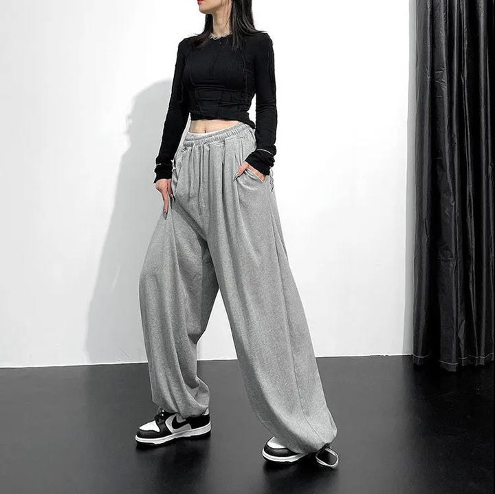 Damen Weite Jersey-Hose Drune