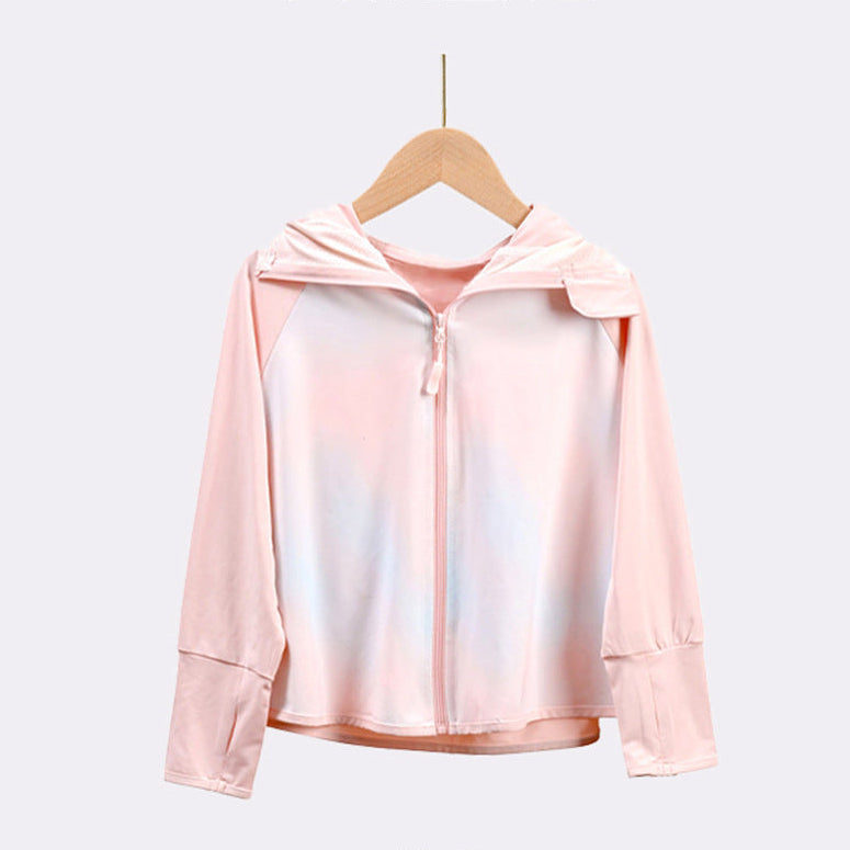 Mädchen Leichte Kapuzenjacke mit Hasenohren Drune