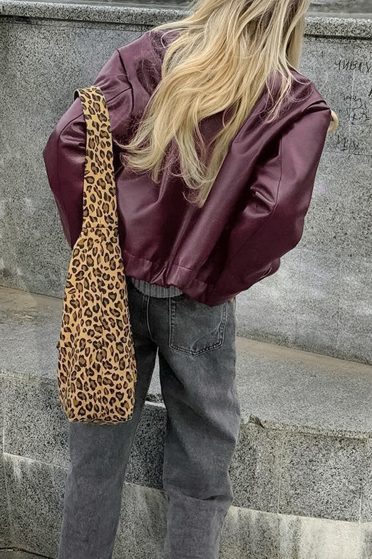 Drune | Lift Matte Cropped Pu-Leder Bikerjacke