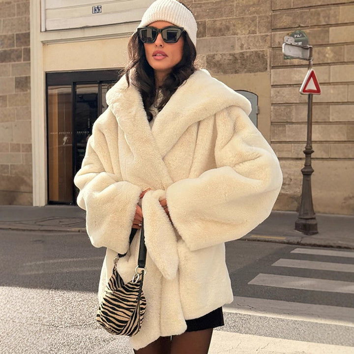 Damen Oversize-Plüschmantel Drune