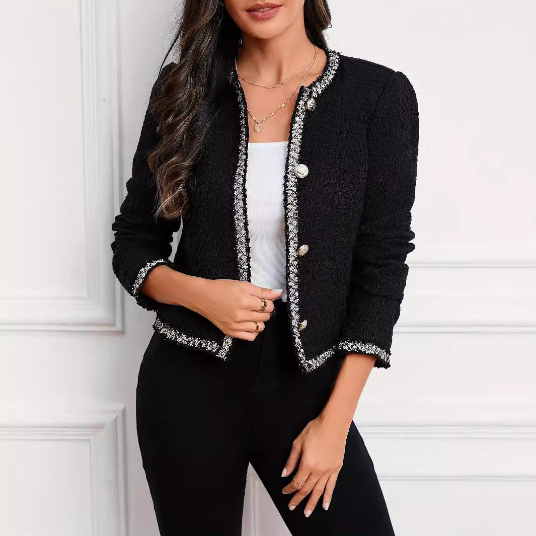 Damen elegante Jacke mit Struktur und Details Drune