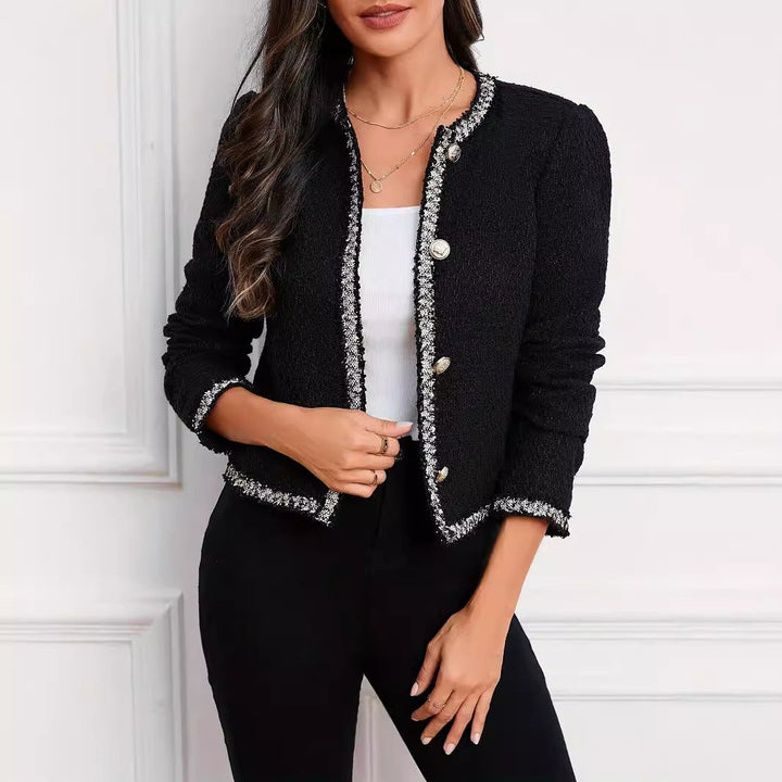 Damen elegante Jacke mit Struktur und Details Drune