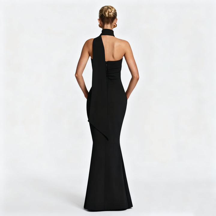 Damen Abendkleid mit eleganter Schleppe Drune