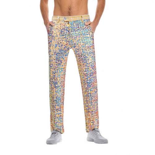 Damen Glamouröse Pailletten-Hose Drune